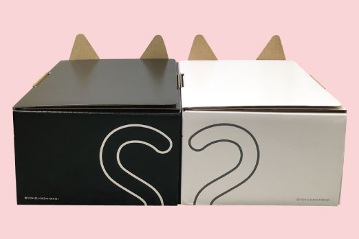 ネコ耳BOX（黒1枚・白1枚）2枚セット