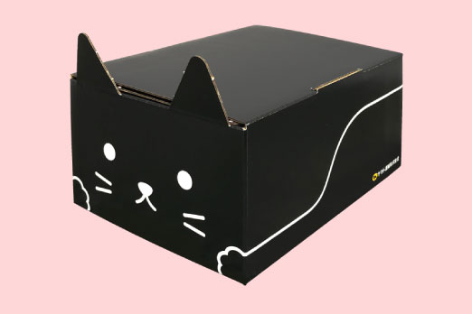 ネコ耳BOX（黒1枚・白1枚）2枚セット