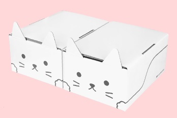 ネコ耳BOX（白）２枚
